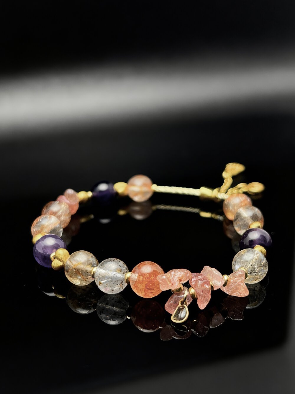 Gather Fortune — Black Gold Alloy Bracelet