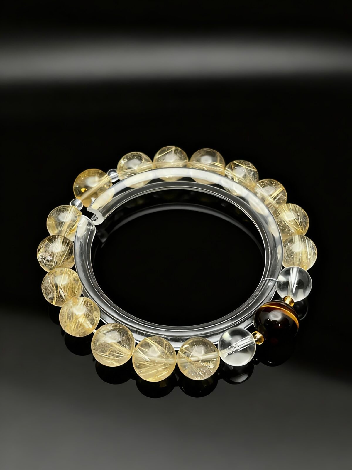 Windfall Luck — Golden Rutilated Quartz Bracelet