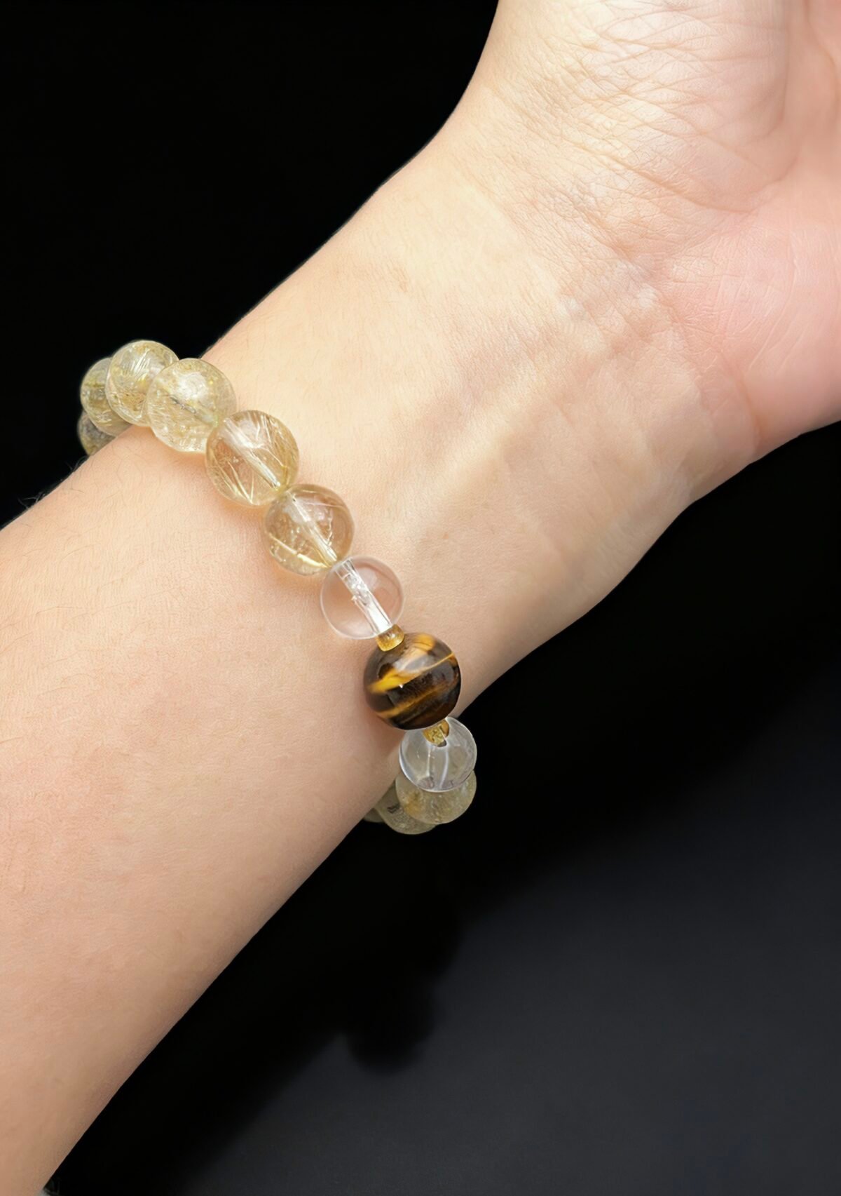 Windfall Luck — Golden Rutilated Quartz Bracelet