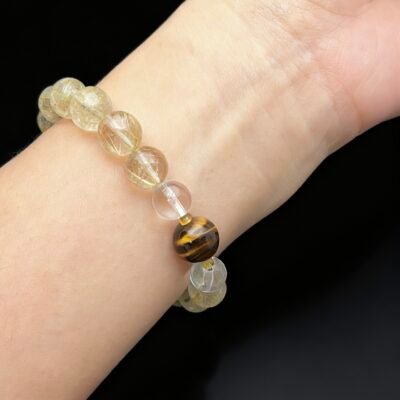 Windfall Luck — Golden Rutilated Quartz Bracelet