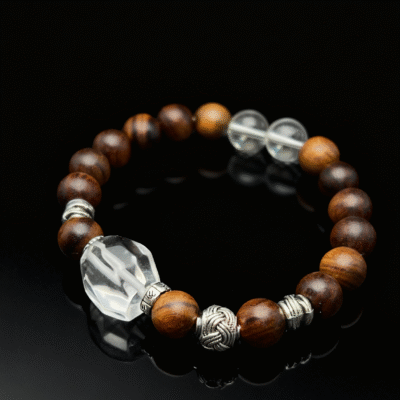 Aroma Grace — Sandalwood Bracelet with 925 Silver