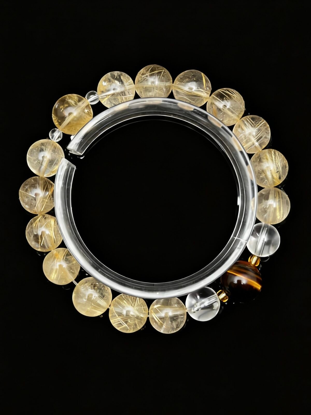 Windfall Luck — Golden Rutilated Quartz Bracelet