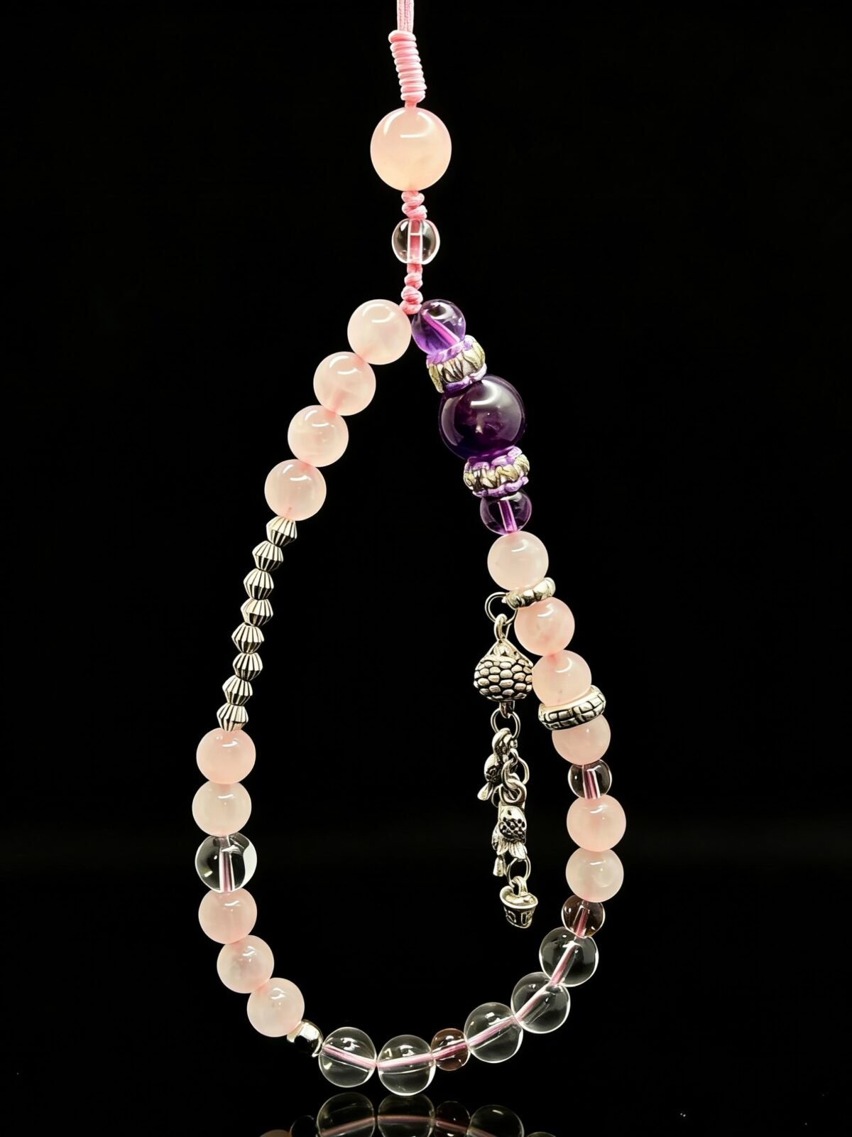 The Benefactor’s Help — Rose Quartz Phone Charm