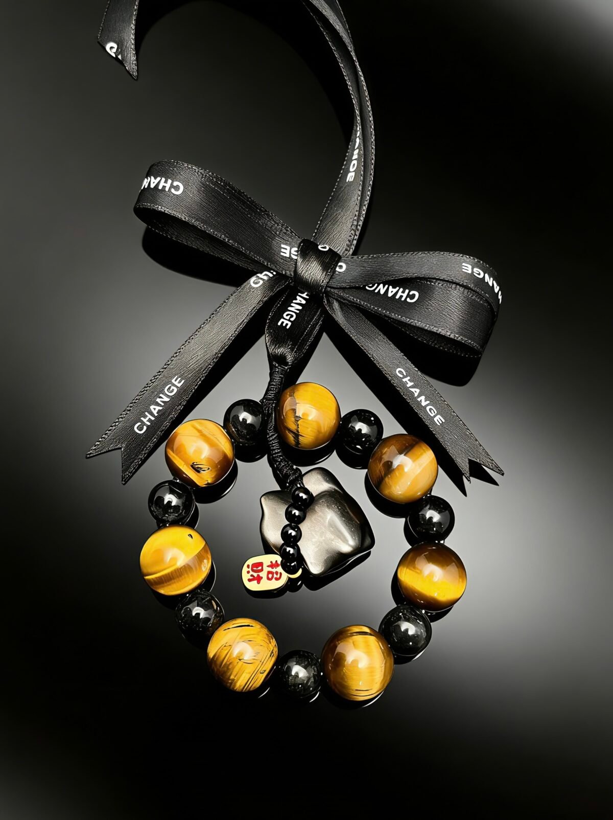 Great Fortune Yellow Tiger’s Eye Car Charm